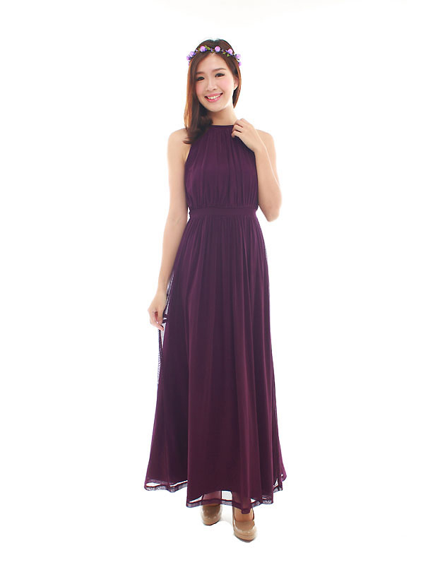 Paris Maxi Dress in Majestic Purple